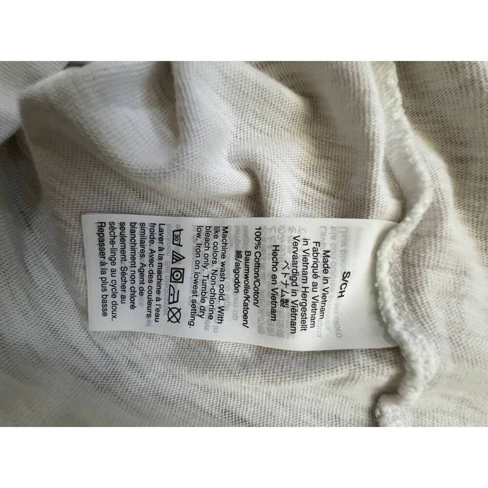 J. Crew White Eyelet Yoke T-Shirt Short Sleeve White Size S A000869 - Picture 9 of 9